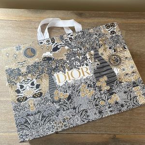 Christian Dior Tan and Blue Shoe Box